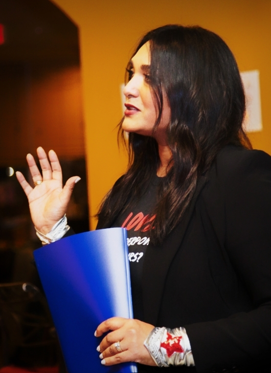 Anita speaking
